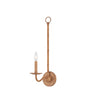  1-Light Wall Sconce In Saddle Tan & Natural