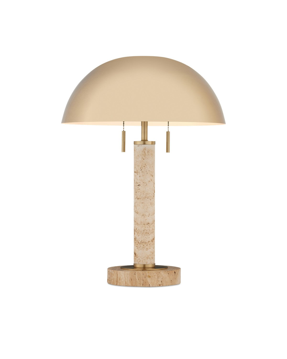  Miles 2-Light Table Lamp In Brass & Natural