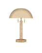  Miles 2-Light Table Lamp In Brass & Natural