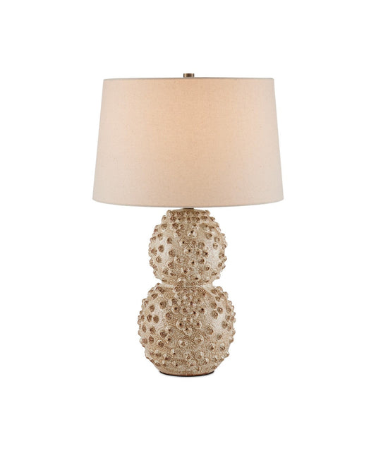  Barnacle 1-Light Table Lamp In Ivory & Brown