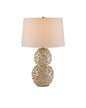  Barnacle 1-Light Table Lamp In Ivory & Brown