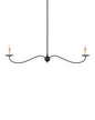  Saxon 2-Light Chandelier In Zanzibar Black