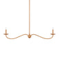  Saxon 2-Light Chandelier In Saddle Tan & Natural