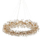  Crystal Bud 24 Light Chandelier In Clear & Brass