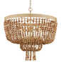 Sabia 6-Light Chandelier In Natural & Coco Cream