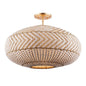  Zanzibar 4-Light Flush Mount In Soft Gold