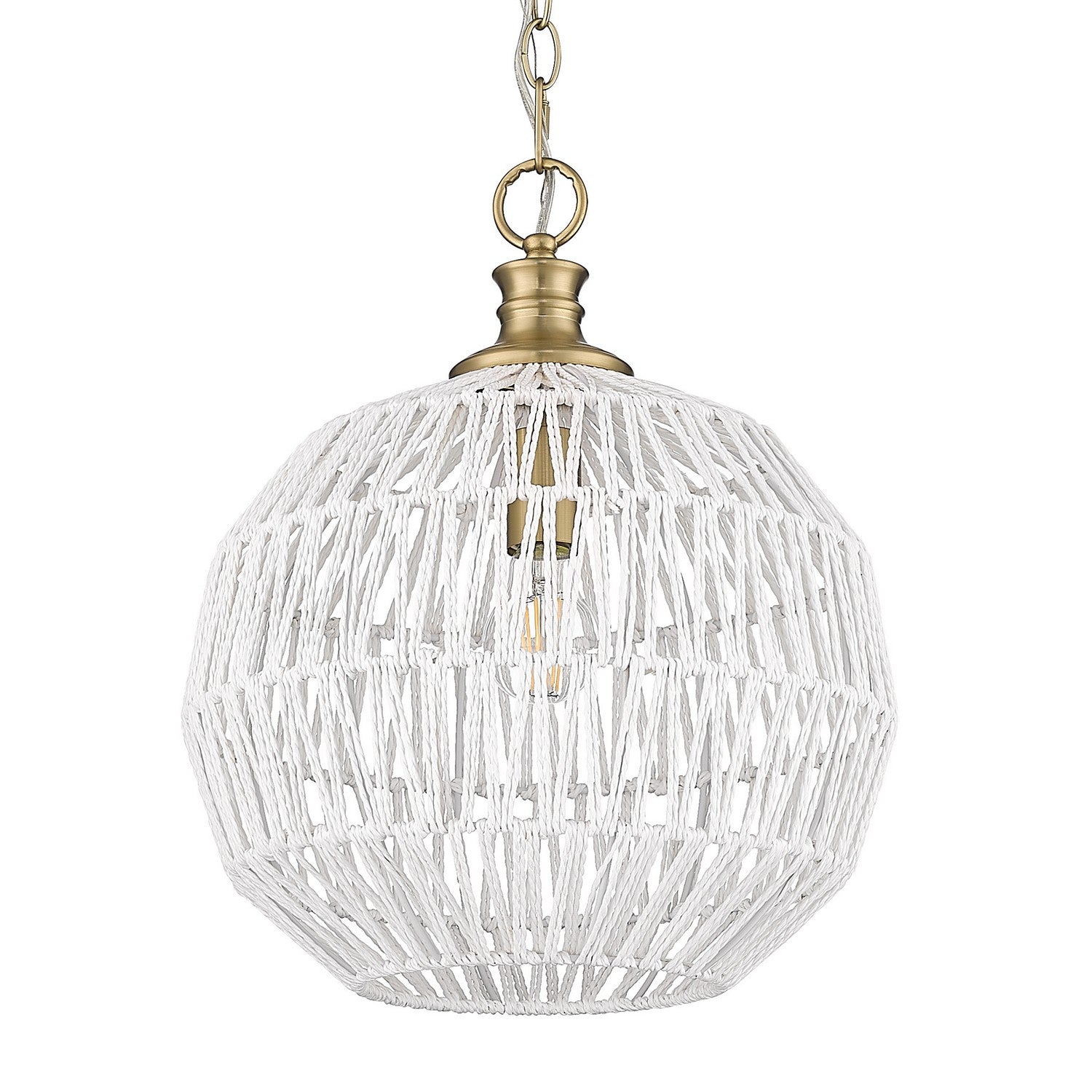 Golden Lighting Florence Medium Pendant In Brushed Champagne Bronze