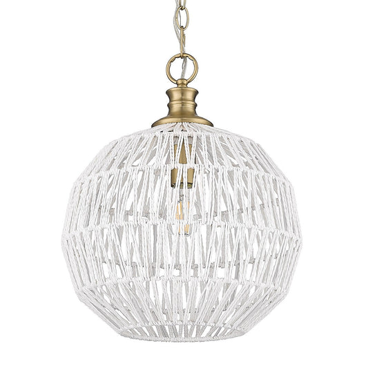 Golden Lighting Florence Medium Pendant In Brushed Champagne Bronze