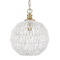 Golden Lighting Florence Medium Pendant In Brushed Champagne Bronze