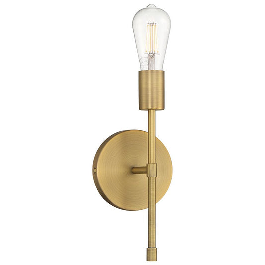  Iconic II LED Wall Sconce In Antique Brushed Brass