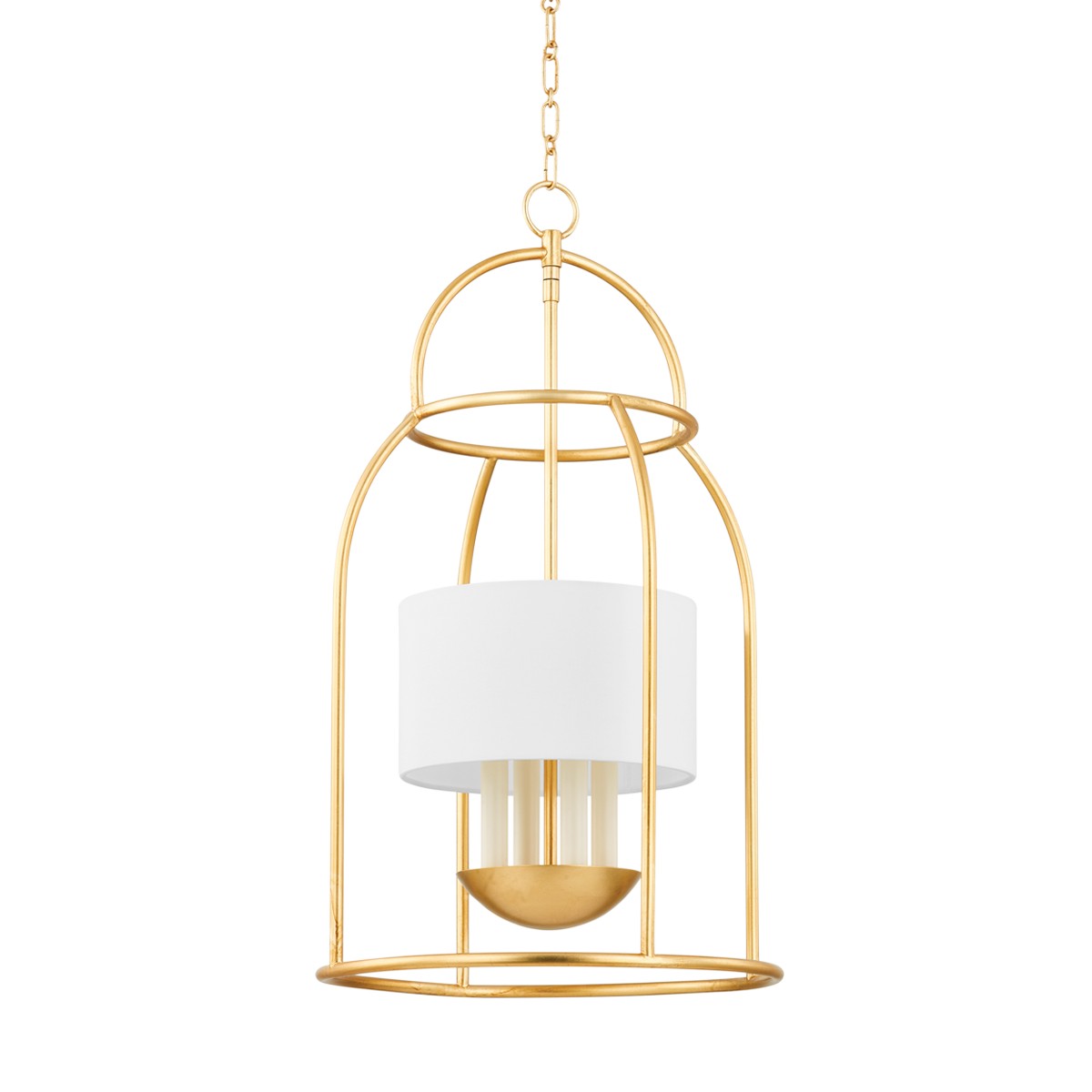  Delia 4-Light Lantern In Vintage Gold Leaf