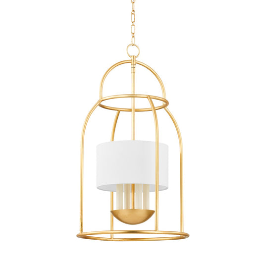  Delia 4-Light Lantern In Vintage Gold Leaf