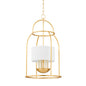  Delia 4-Light Lantern In Vintage Gold Leaf