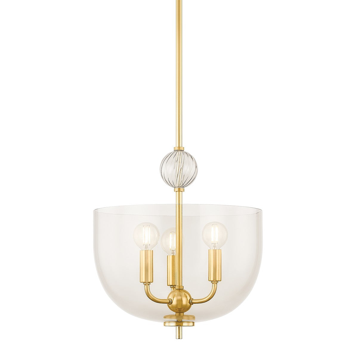  Arianne 3-Light Lantern In Aged Brass