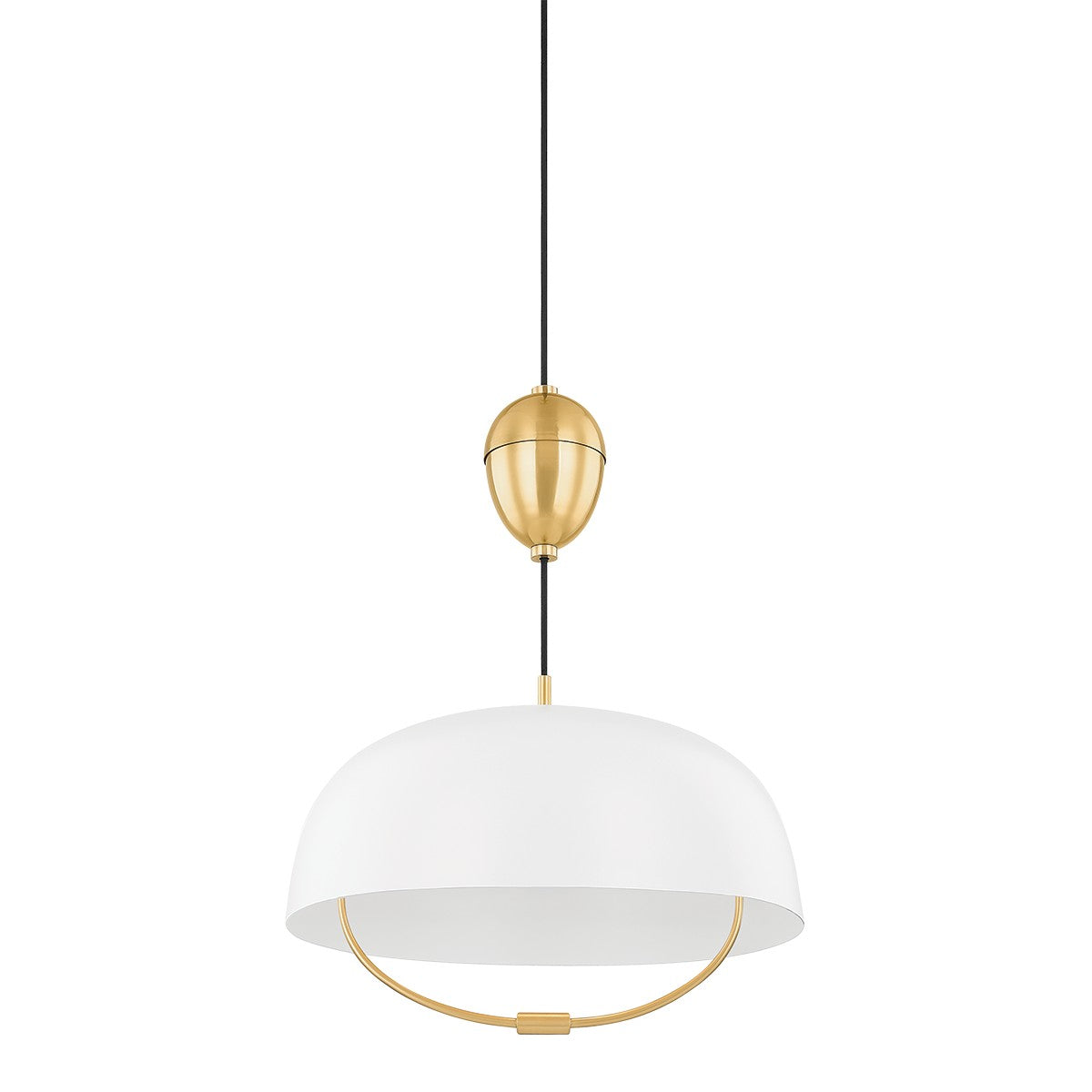  Liliana 1-Light Pendant In Aged Brass/Soft White