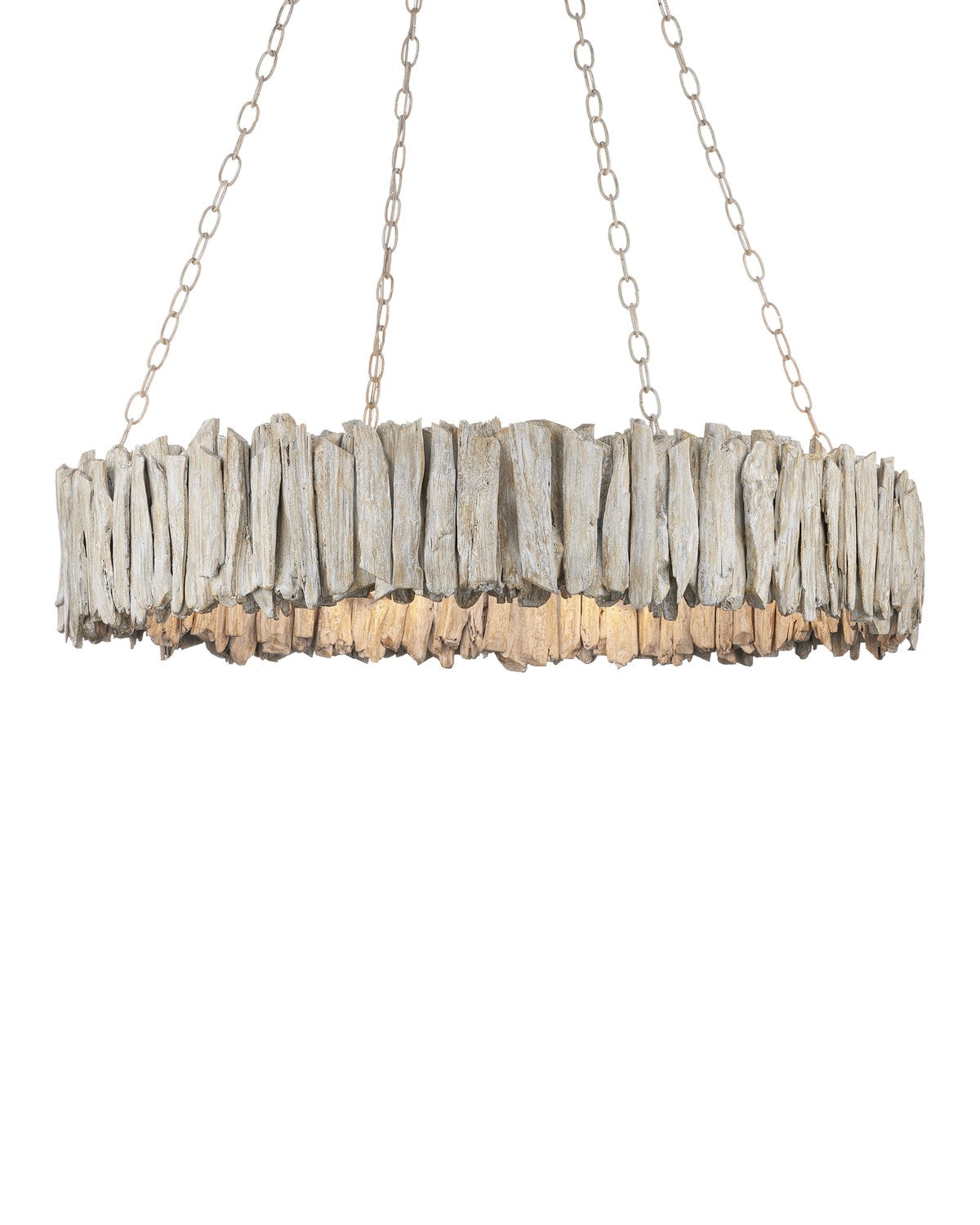  8-Light Chandelier In Whitewash