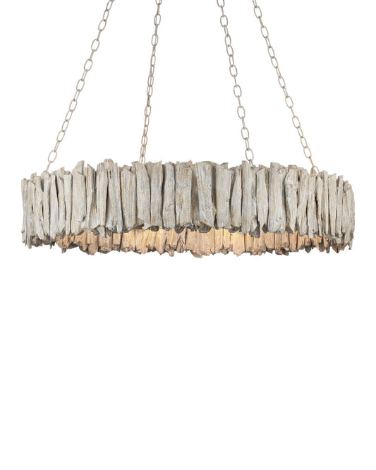  8-Light Chandelier In Whitewash