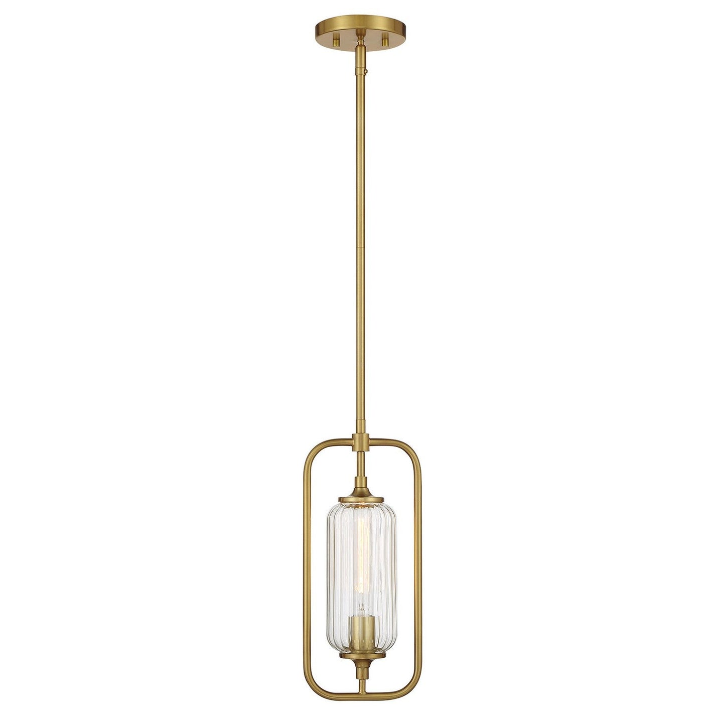 Holton 1-Light Mini-Pendant In Warm Brass