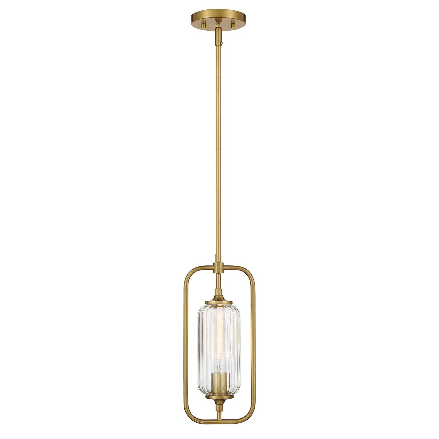  Holton 1-Light Mini-Pendant In Warm Brass