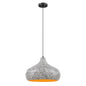 Jade 1-Light Pendant In Black And White Shell