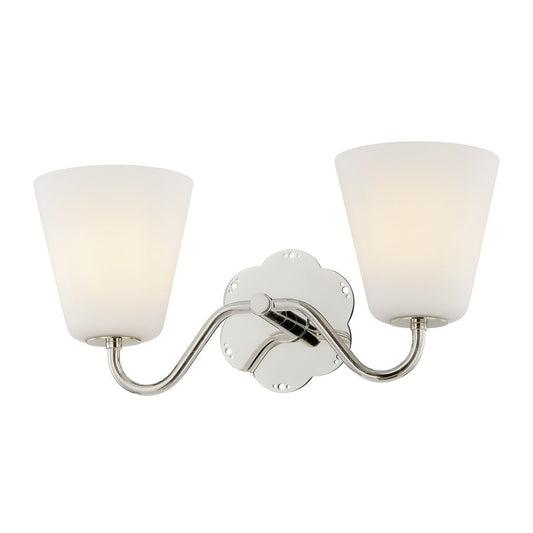  Leonella 2-Light Bath In Polished Nickel