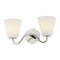  Leonella 2-Light Bath In Polished Nickel