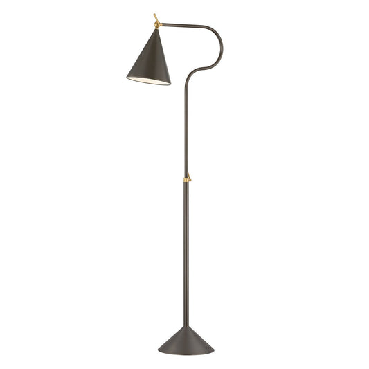  Harriet 1-Light Floor Lamp In Aged Brass/True Bronze