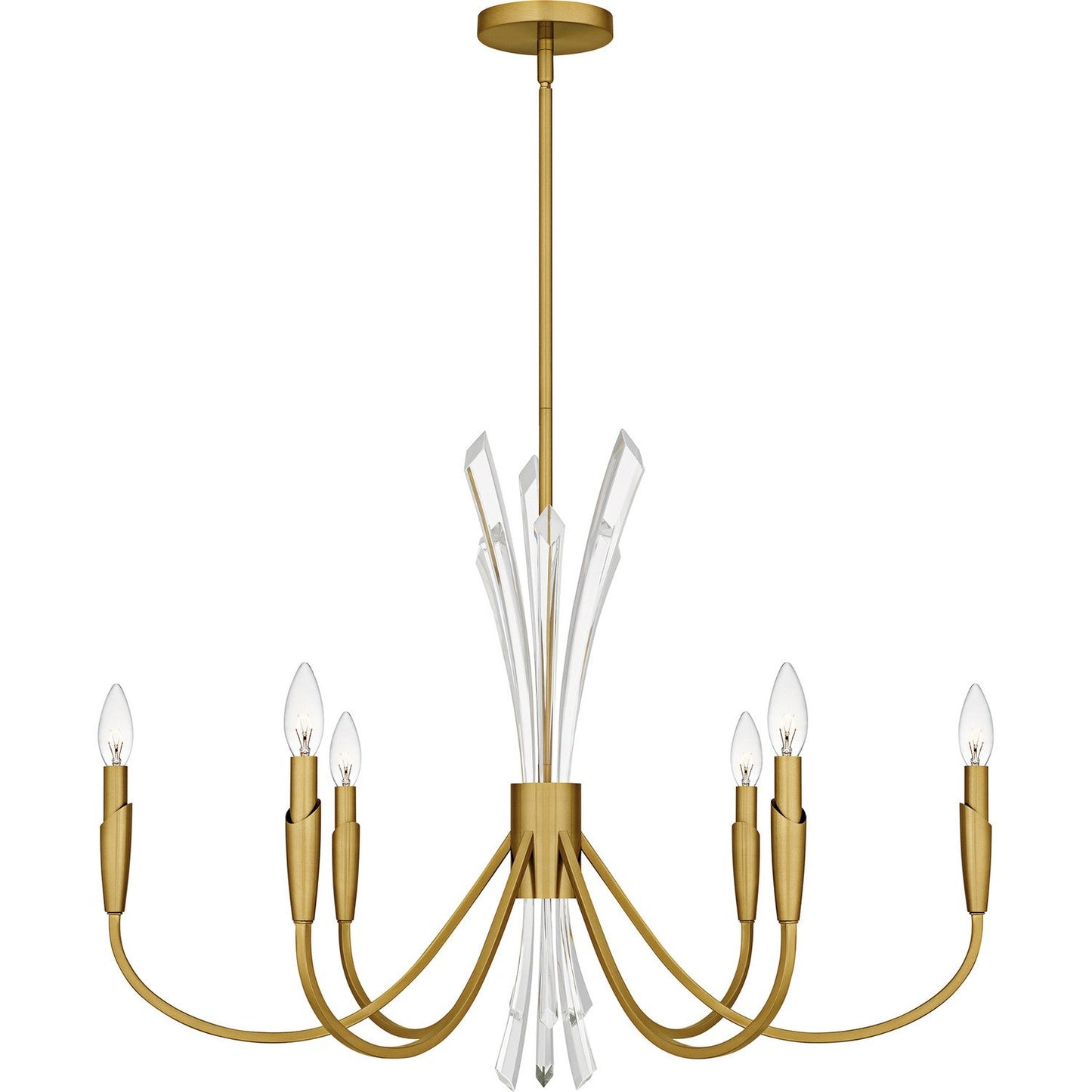  Cecily 6-Light Chandelier In Brushed Gold