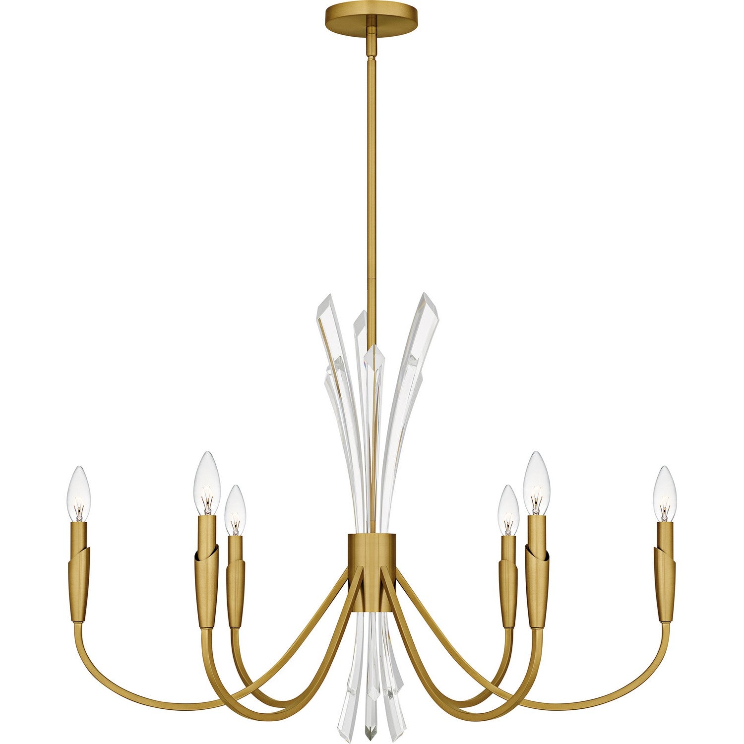  Cecily 6-Light Chandelier In Brushed Gold