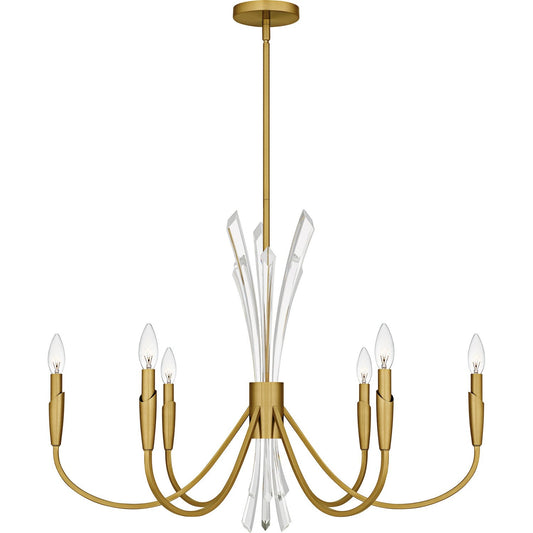  Cecily 6-Light Chandelier In Brushed Gold
