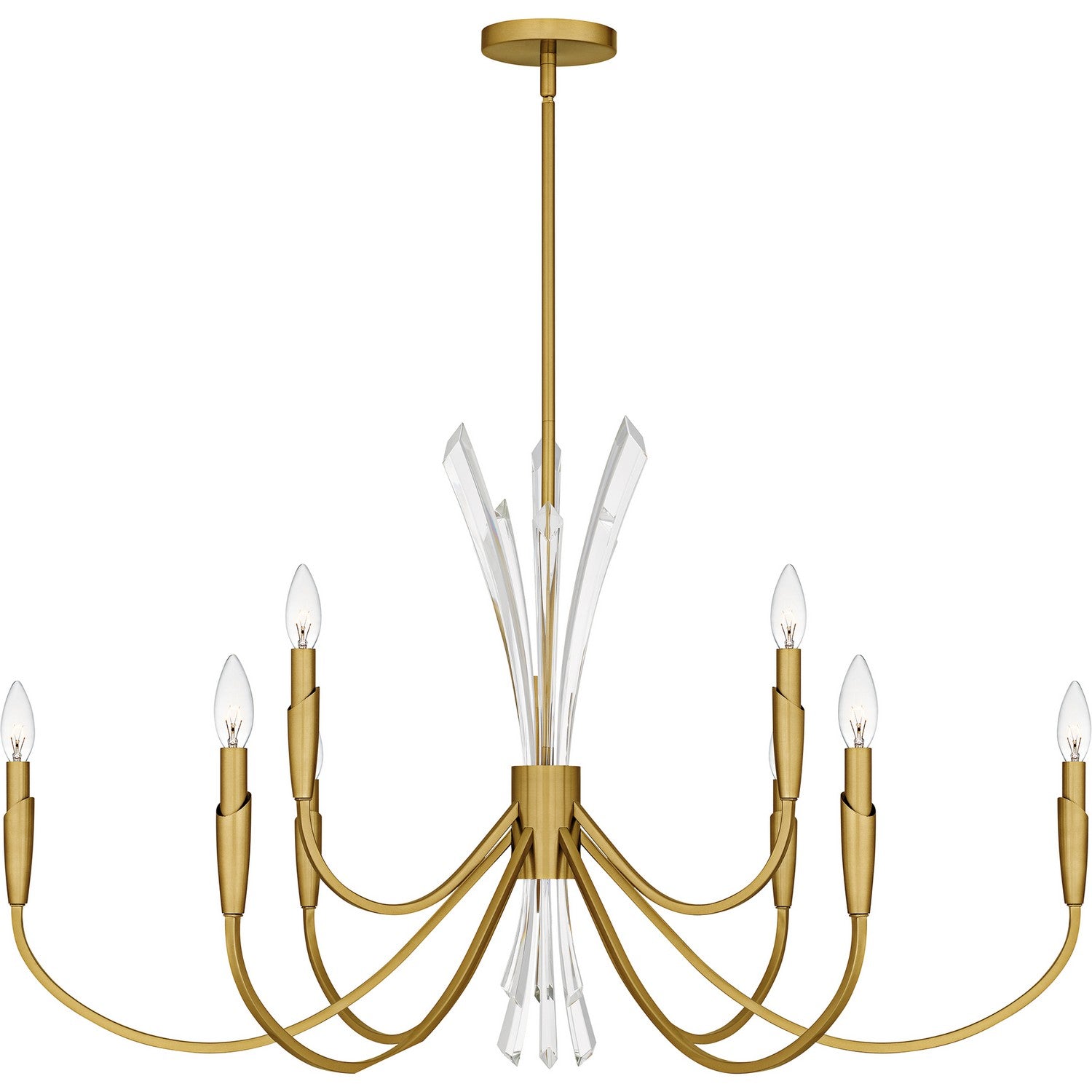  Cecily 9-Light Chandelier In Brushed Gold