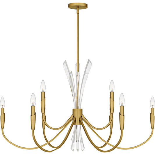  Cecily 9-Light Chandelier In Brushed Gold