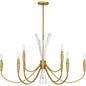  Cecily 9-Light Chandelier In Brushed Gold