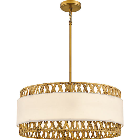  Kate 5-Light Pendant In Brushed Gold