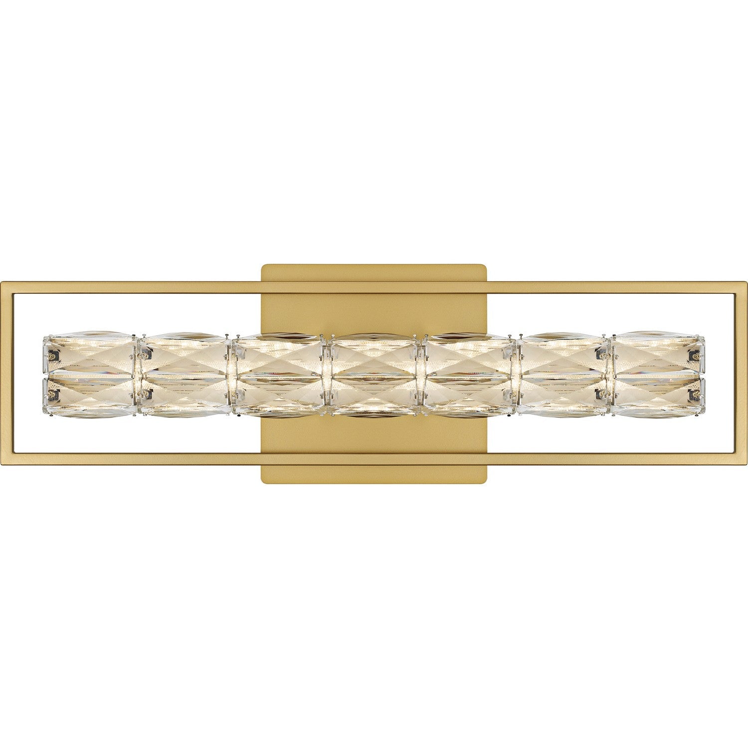  Dazzle LED Bath Light In Soft Gold