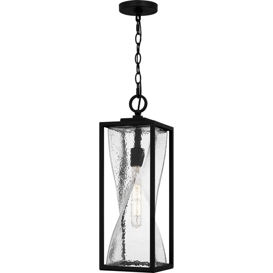 Zarah 1-Light Outdoor Hanging Lantern In Matte Black
