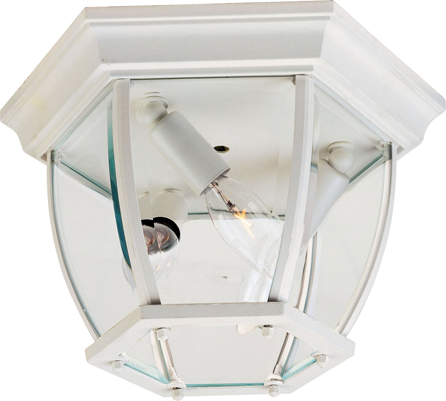 Maxim Crown Hill 3-Light Outdoor Ceiling Mount In White