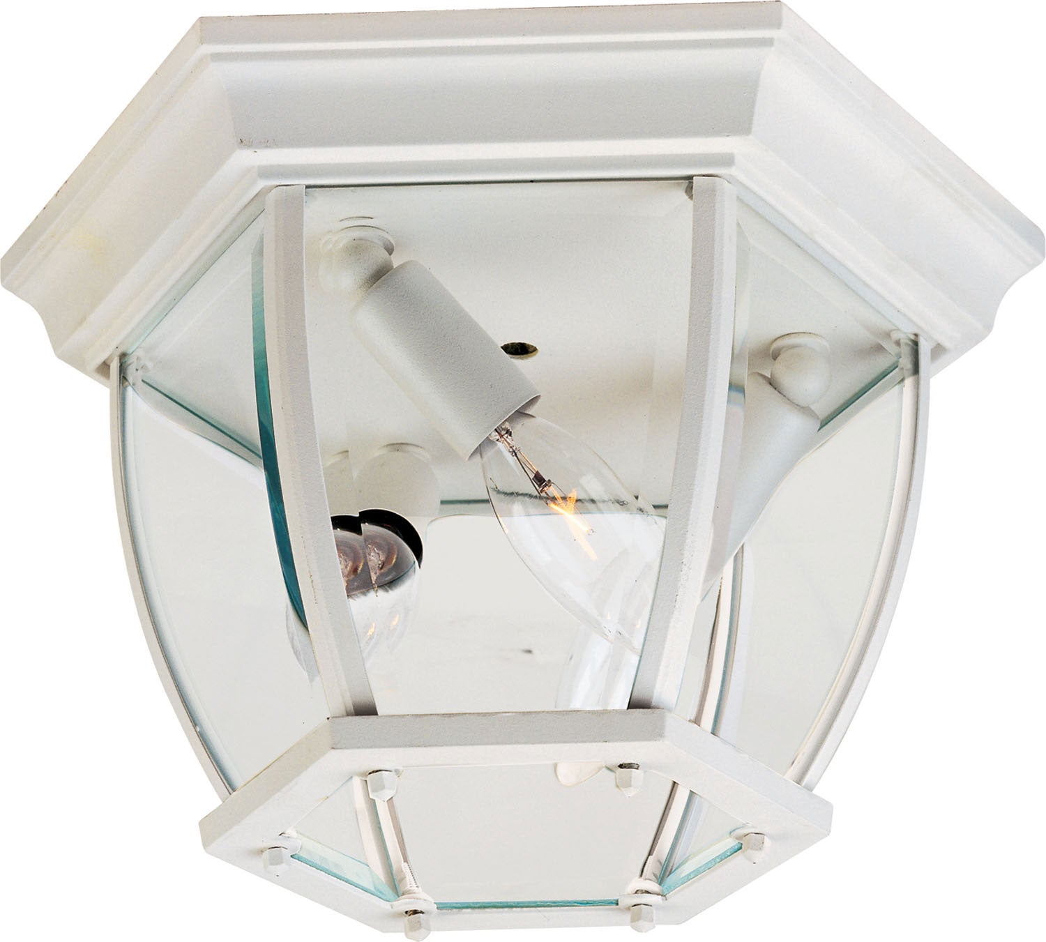 Maxim Crown Hill 3-Light Outdoor Ceiling Mount In White