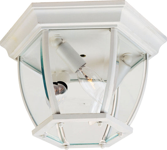 Maxim Crown Hill 3-Light Outdoor Ceiling Mount In White