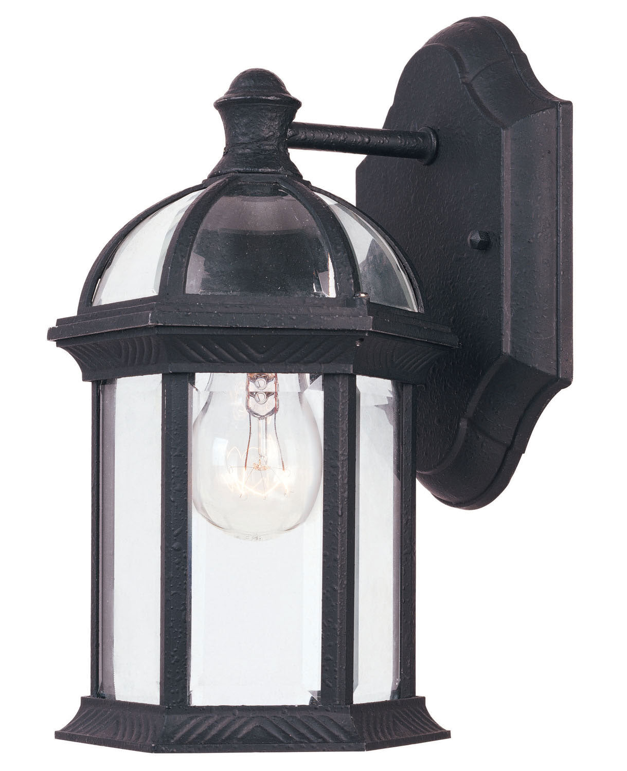  Kensington 1-Light Outdoor Wall Lantern In Textured Black