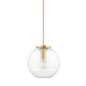  Bay Ridge 1-Light Pendant In Aged Brass