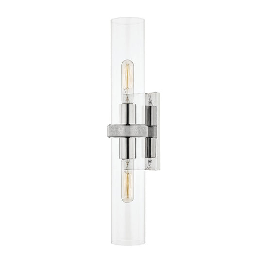  Briggs 2-Light Wall Sconce In Polished Nickel