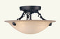 Livex Lighting Oasis 3-Light Ceiling Mount In Bronze