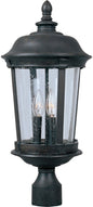 Maxim Dover Cast 3-Light Outdoor Pole/Post Lantern In Bronze