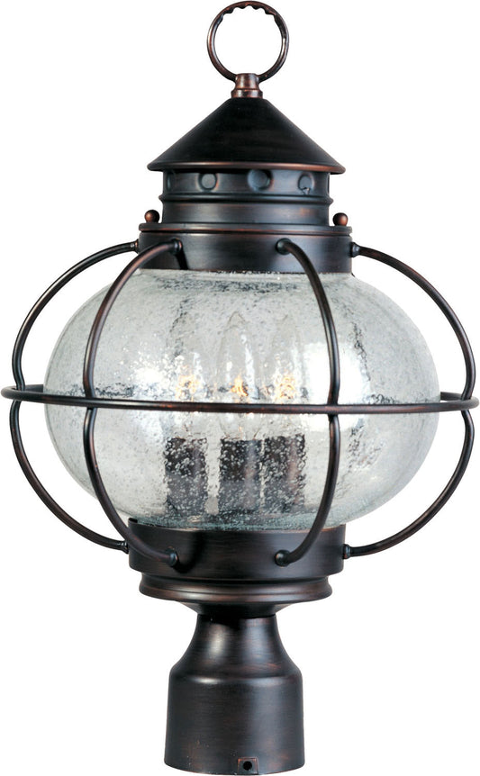 Maxim Portsmouth 3-Light Outdoor Pole/Post Lantern In Oil Rubbed Bronze