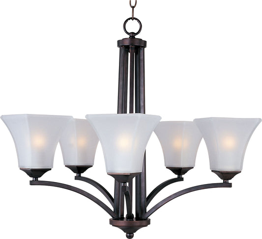Maxim Aurora 5-Light Chandelier In Oil Rubbed Bronze