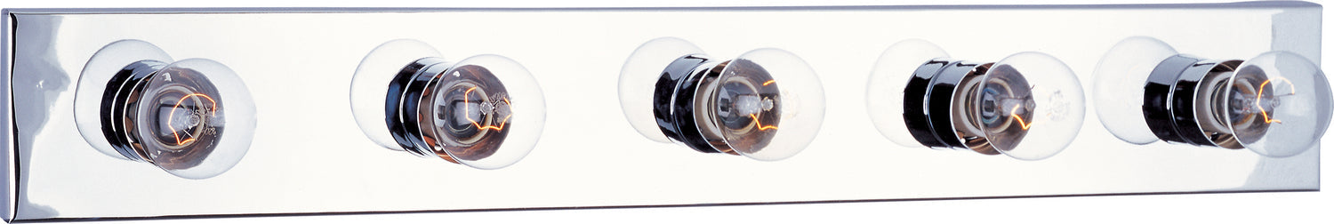 Maxim Essentials 5-Light Bath Vanity In Polished Chrome