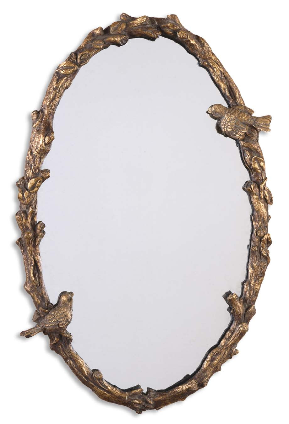  Uttermost's Paza Oval Vine Gold Mirror Designed By Grace Feyock