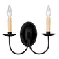 Livex Lighting Heritage 2-Light Wall Sconce In Black