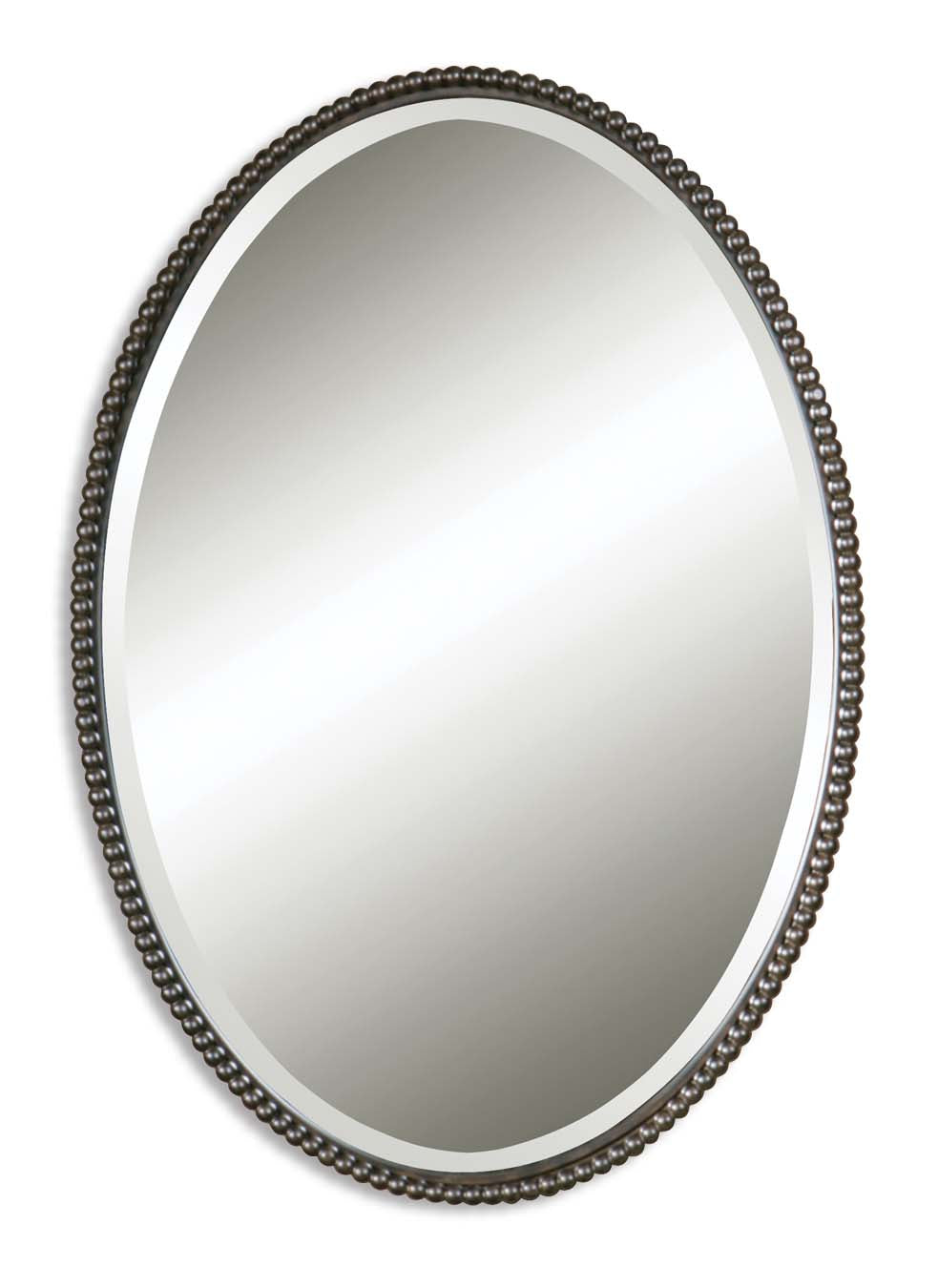  Uttermost's Sherise Bronze Oval Mirror Designed By Carolyn Kinder